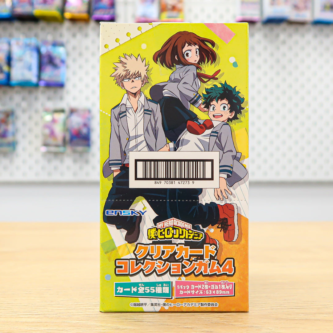 My Hero Academia Clear Card Gum Collection 4 Box