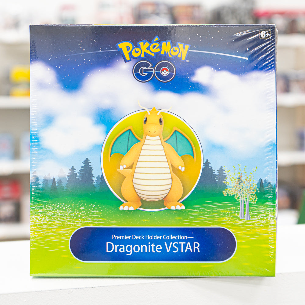 Pokémon Go Premier Deck Holder Collection Dragonite Vstar Topspot Cards